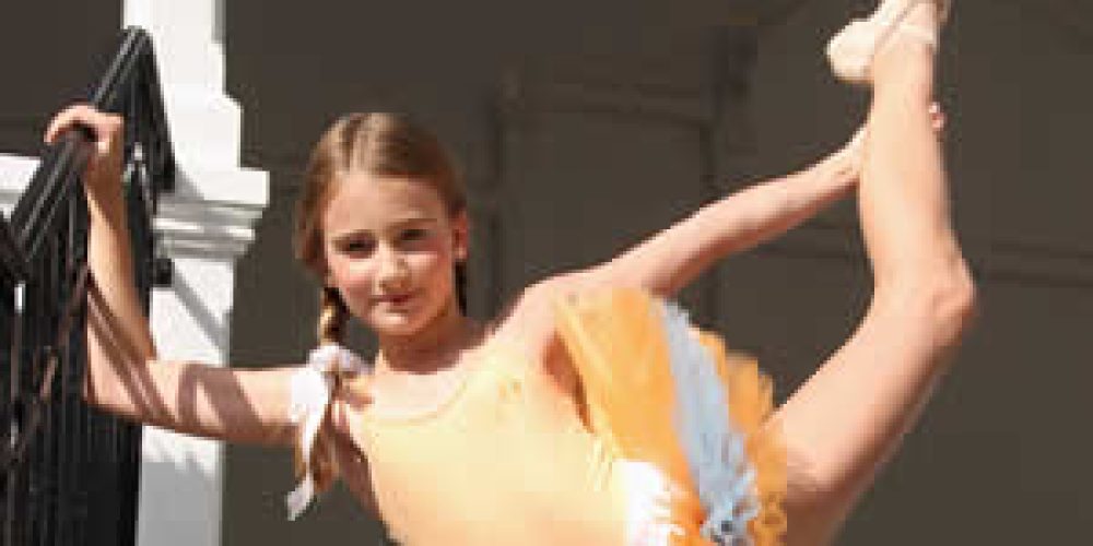 Oranžovo-modrá tutu baletní sukně