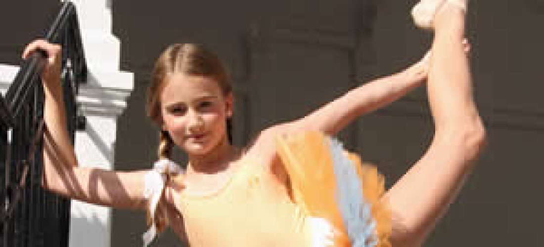 Oranžovo-modrá tutu baletní sukně