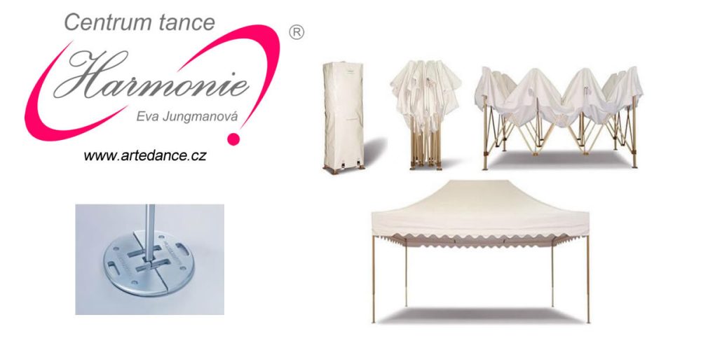 Nůžkový stan + příslušenství