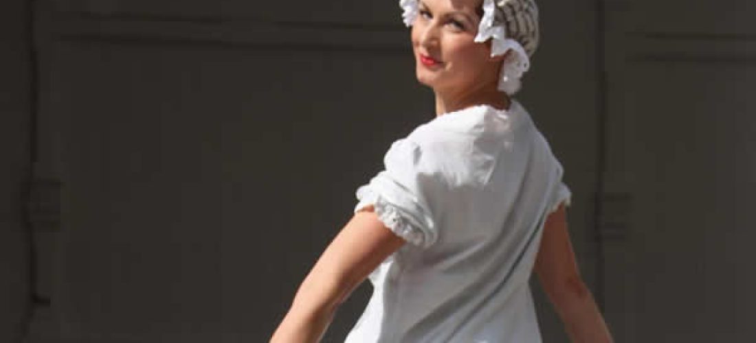 Prádlový komplet kraťasy a&nbsp;halena – jemný zelený proužek