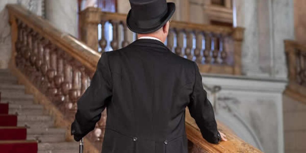 Frak černý – white tie